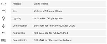 Foldio3 + 360 Studio Set (Photo lightbox Studio with 360 Photography Turntable Set / 25inch Photo Light Box / 10inch Bluetooth 360 Turntable Included | ORANGEMONKIE)