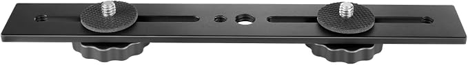 Neewer 8"/20.3cm Dual Camera Mount Tripod Bracket for 3D Stereo Stereoscopic Photography - Image 7