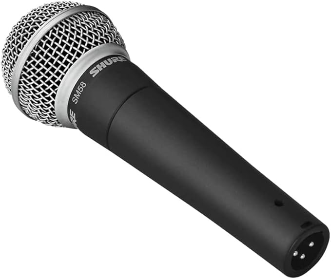 Shure SM58 Professional XLR Dynamic Vocal Microphone – Cardioid Mic for Live Performance, Studio Recording, Podcasting & Broadcasting (SM58-LC)