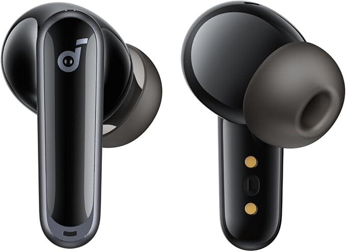 Soundcore P40i by Anker, Noise Cancelling Wireless Earbuds, Adaptive Noise Cancelling to Environments, Heavy Bass, 60H Playtime, 2-in-1 Case and Phone Stand, IPX5, Wireless Charging, Bluetooth 5.3
