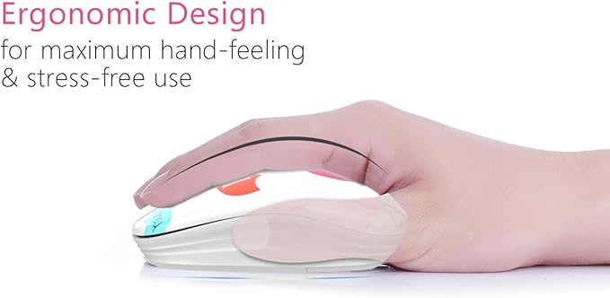 JUHOO Wireless Mouse with Nano Receiver for PC, Laptop, Notebook, Computer, MacBook, Less Noise, Portable Mobile Optical Mice