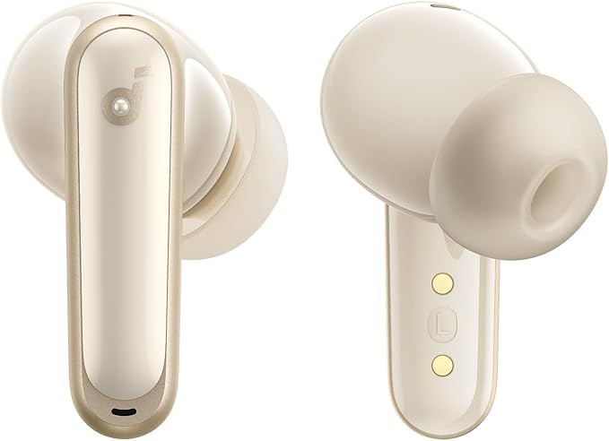 Soundcore P40i by Anker, Noise Cancelling Wireless Earbuds, Adaptive Noise Cancelling to Environments, Heavy Bass, 60H Playtime, 2-in-1 Case and Phone Stand, IPX5, Wireless Charging, Bluetooth 5.3