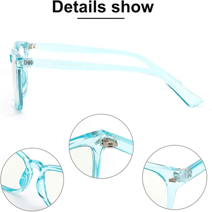 Cyxus Blue Light Glasses Men Women Reduce Eye Strain UV Blocking for Office Work Computer Screen 8082
