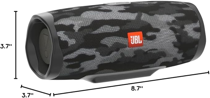 JBL Charge 4 Portable Bluetooth Speaker (Black/White Camouflage)