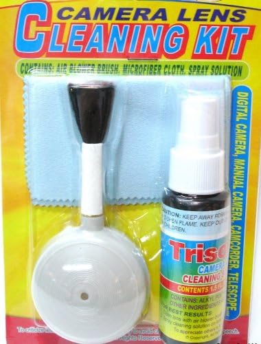 Digital Camera Camcorder Telescope Lens Cleaning Kit Cleaner Air Blower, Brush, Mirofiber Cloth & Liquid Spray Solution - Image 2