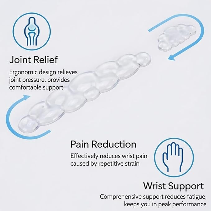 Ultimate Cute Ergonomic Wrist Rest – Instant Relief, Cloud-Like Comfort, Premium Silicone & TPU, Ultra-Soft, Durable, Gift-Boxed for Office, Study, Gaming & More