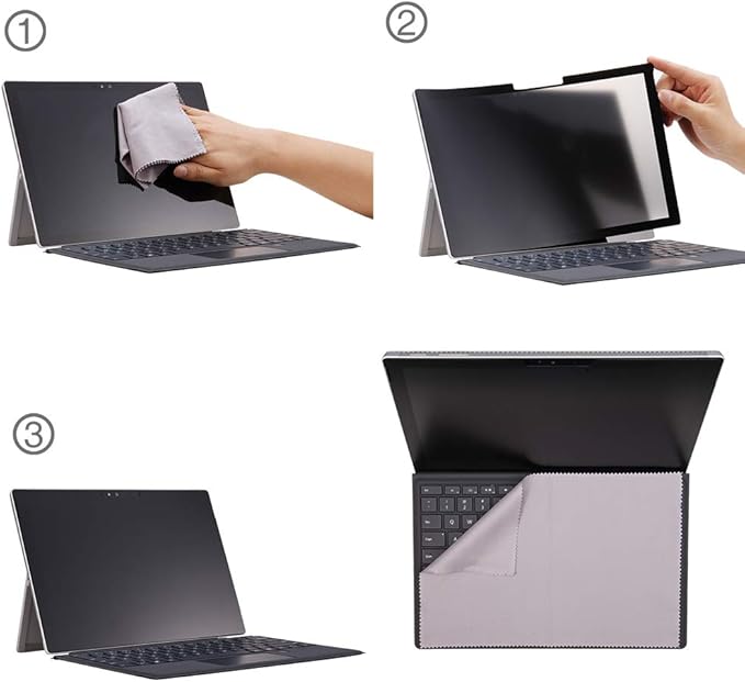 for Microsoft Surface Laptop 3/4/5 th Gen 13.5 inch Fully Removable Privacy Screen Protector Filter, Anti-Spy Filter Anti-Glare (Only for Surface Laptop 3/4/5 th 13.5" Privacy Screen Protector)