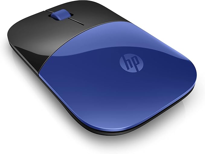 HP Z3700 G2 Wireless Mouse - Dragonfly Blue, Sleek portable design fits comfortably anywhere, 2.4GHz wireless receiver, Blue optical sensor,for Wins PC, Laptop, Notebook, Mac, Chromebook (681S0AA#ABL)