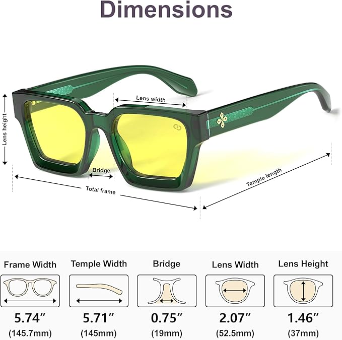 VISOONE Gamer Glasses Professional Blue Light Filter with Anti-Fatigue and Anti-Glare for Men and Women RIVER