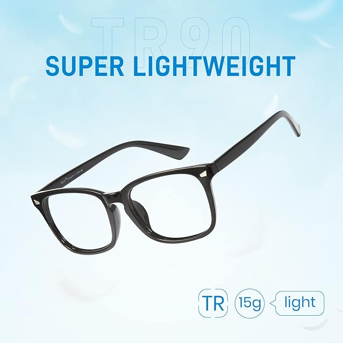 Cyxus Blue Light Glasses Men Women Reduce Eye Strain UV Blocking for Office Work Computer Screen 8082