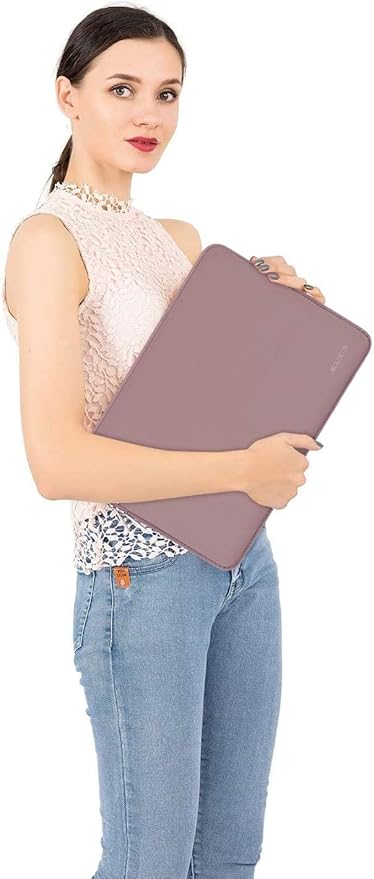 MOSISO Laptop Case 16 inch, 15-15.6 inch Laptop Sleeve Bag Compatible with MacBook Pro 16 M5 M4 M3 M2 M1, HP Acer Dell Lenovo ASUS Notebook, Neoprene Computer Sleeve Bag with Small Case, Brick Red