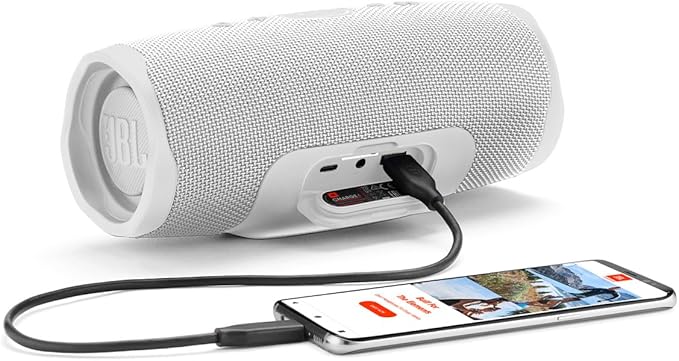 JBL Charge 4 - Waterproof Portable Bluetooth Speaker - White