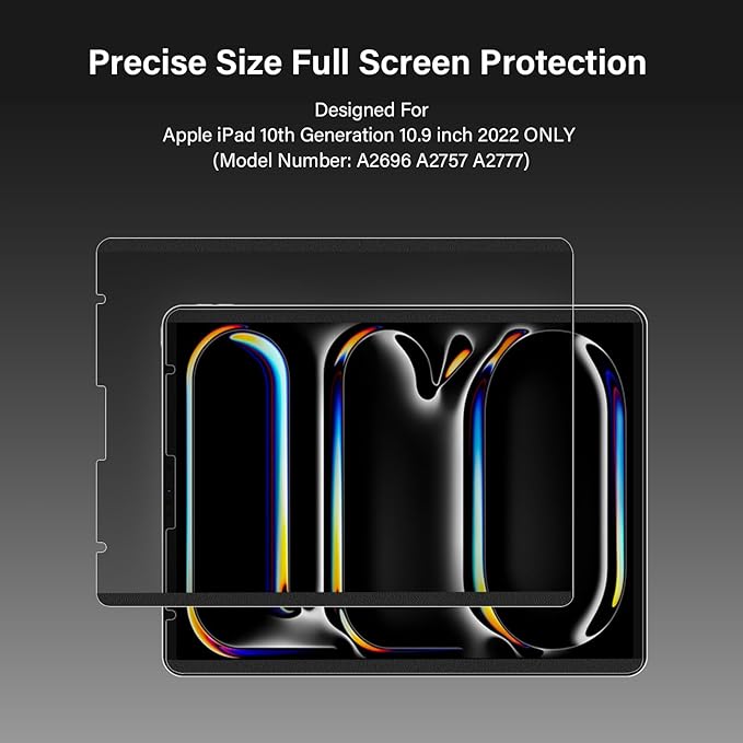 Magnetic 360° Privacy Screen Protector Compatible with iPad A16 (10th/11th Generation) 10.9/11 Inch 2022/2025 , Anti Glare Shield Anti Blue Light Filter, Bubble-Free Film Easy Install Black Guard