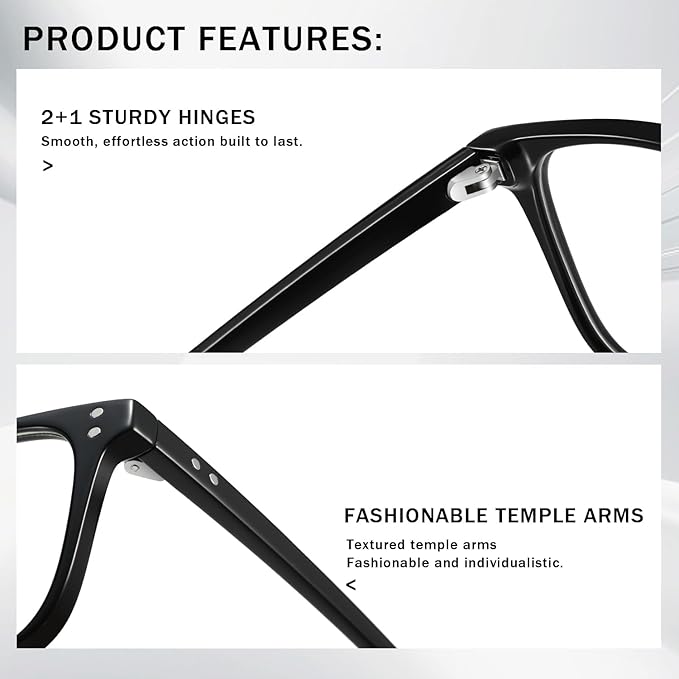 kimorn Ultralight Blue Light Glasses for Women and Men Glasses for All Day Comfort - Anti UV Glare & Eyestrain
