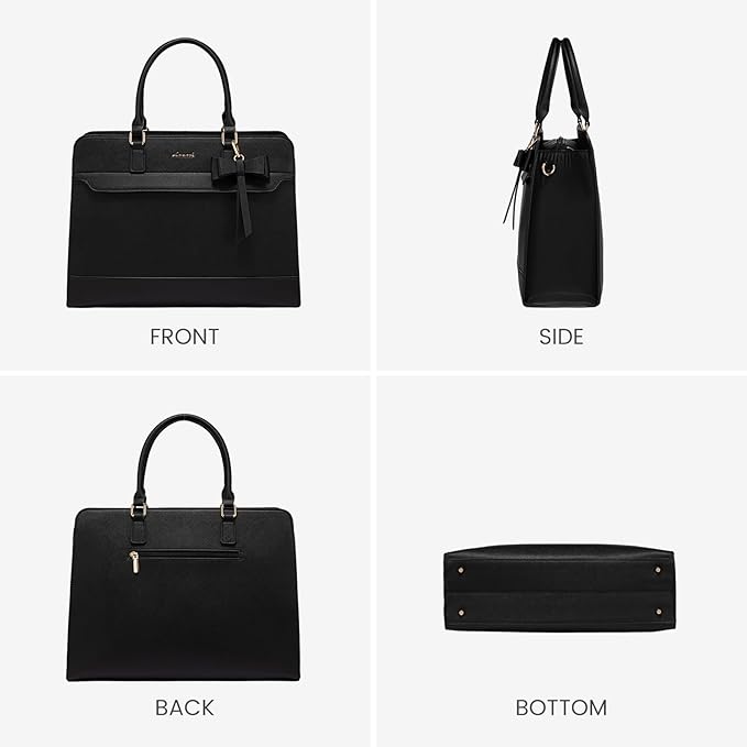 LOVEVOOK Laptop Tote Bag for Women,Leather Work Bag, Waterproof Business Teacher Bag,Large Computer Handbag Purse Briefcase,Office Gifts for Women