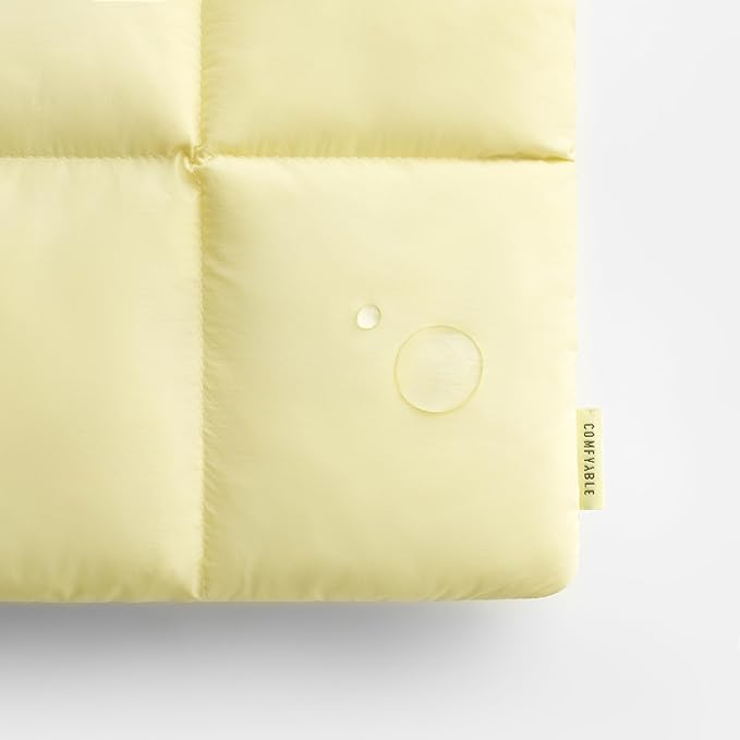 Comfyable Puffy Laptop Sleeve 13 Inch 14 Inch, Quilted Puffer Laptop Carrying Case for Women, Pillow Case Compatible with MacBook Air/Pro M5 M4 M3 M2 Pro/Max 2026, 13" MacBook Neo A18, Butter Yellow