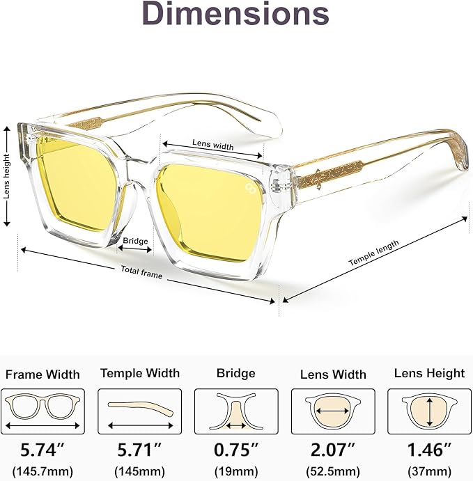 VISOONE Gamer Glasses Professional Blue Light Filter with Anti-Fatigue and Anti-Glare for Men and Women RIVER