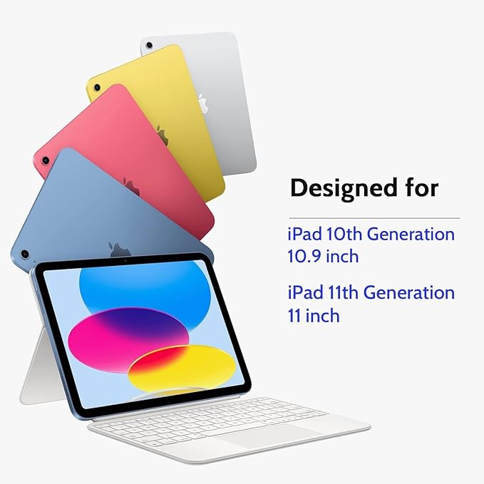 Peslv Magnetic Privacy Screen Protector for iPad 10th 2022 10.9" & iPad 11th A16 2025 11", Removable Anti Blue Light Glare Spy Private Filter, High Sensitive Bubble-Free Black Security Screen