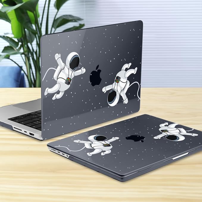 Batianda for MacBook Pro 14 Inch Case 2026-2021 Release M5 M4 M3 M2 M1 Pro/Max, 1.2mm Slim Graphic Hard Shell Cover with Keyboard Cover, Screen Protector 4-in-1 Bundle, Cosmonaut