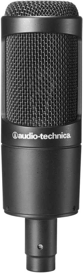 Audio-Technica AT2035 Cardioid Condenser Microphone, Perfect for Studio, Podcasting & Streaming, XLR Output, Includes Custom Shock Mount