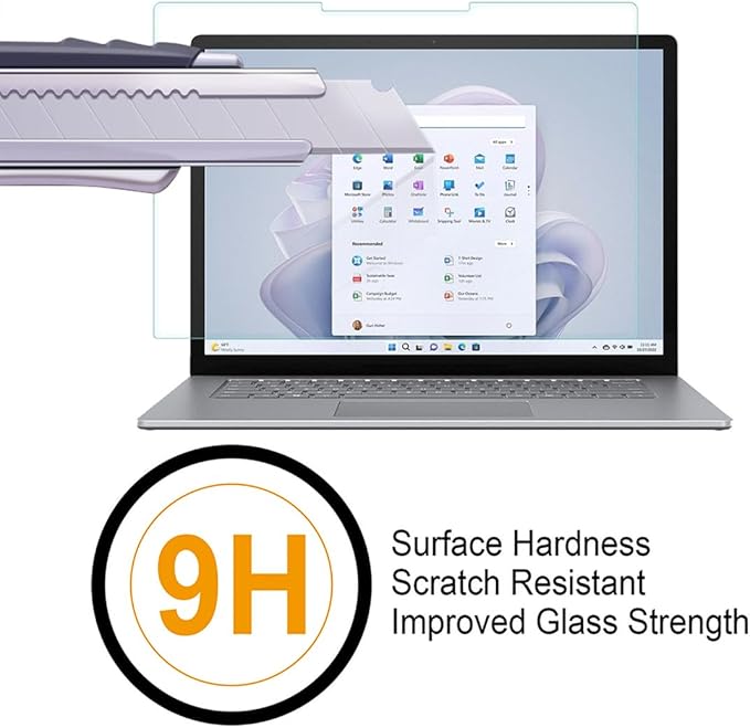Supershieldz Designed for Microsoft Surface Laptop 6/5/ 4/3 (15 inch) Tempered Glass Screen Protector, Anti Scratch, Bubble Free