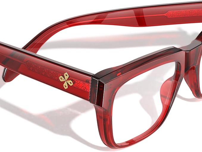 VISOONE TR90 Square Blue Light Blocking Glasses Fashion Computer Eyewear for Women and Men RANDI