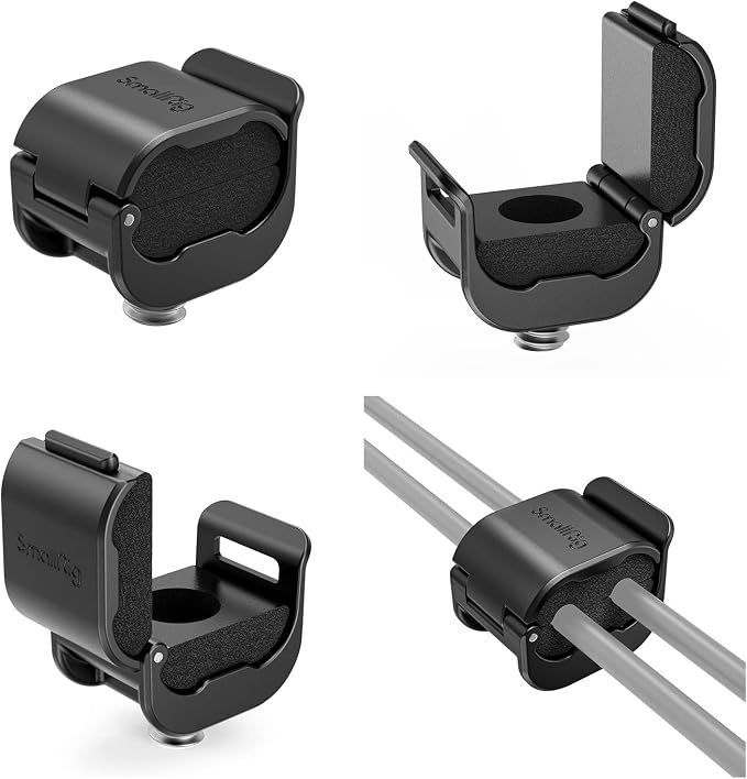 SmallRig Camera Clamp (4 pcs) for HDMI/SDI/Microphone Cable, DSLR Camera Cable Lock Mount Support 2-7mm - Image 9
