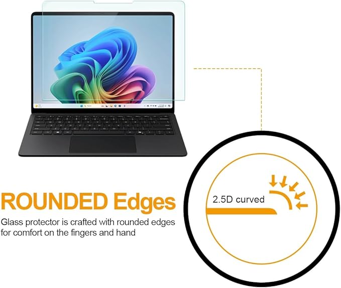 Supershieldz (2 Pack) Designed for Microsoft Surface Laptop 7 (13.8 inch) Screen Protector, (Tempered Glass) Anti Scratch, Bubble Free