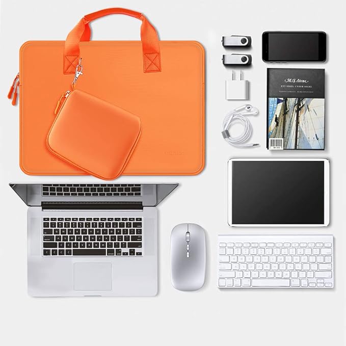 11.6 12.9 13 inch Elastic Laptop Sleeve with Small Case Compatible with 13 inch MacBook Neo Air Pro M5/M4/M3/M2/M1, iPad 13 12.9, XPS 13 and Most 11.6 12.9 13 inch Notebooks Tablets,O02G01