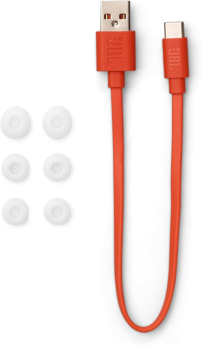 JBL Vibe Buds 2 - True Wireless Noise Cancelling Earbuds with JBL Pure Bass Sound & Smart Ambient technology, 4mics for crisp, clear calls, up to 40Hrs of Playback, IP54 Dust & Water resistant (White)