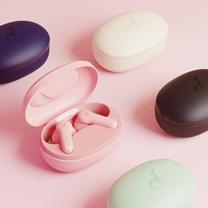 Soundcore by Anker Life P2 Mini True Wireless Earbuds, Bluetooth 5.2, 10mm Drivers for Big Bass, Custom EQ, 32H Playtime, Fast Charging, Comfortable, Tiny Size for Daily Use, Commute, Work