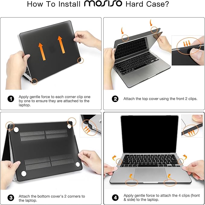 MOSISO Compatible with MacBook Air 13 inch Case M5 2026 M4 2025 M3 M2 2024-2022 A3449 A3240 A3113 A2681,Hard Shell&Keyboard Cover&Screen Film&Pouch for MacBook Air 13.6 inch Case, Lavender Gray
