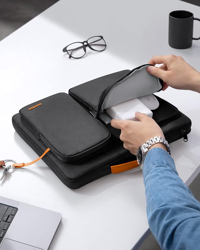 tomtoc 360 Protective Laptop Case for 16-inch MacBook Pro M5/M4/M3/M2/M1 2026-2019, Water-Resistant Laptop Sleeve Bag for Dell XPS 16 Plus, The New Razer Blade 16