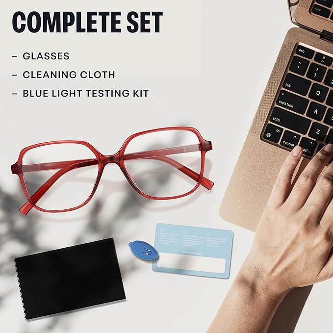 miyya Blue Light Blocking Glasses for Women, Blue Light Glasses for Women Oversized Fashion Glasses