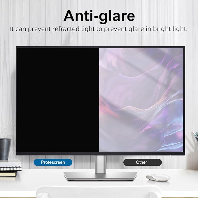 【2 pack】 15.6 Inch Laptop Privacy Screen Protector, 16:9 Aspect Removable Anti-Glare Blue Light Filter Protector - Scratch Resistant Data Privacy Screen Protecto