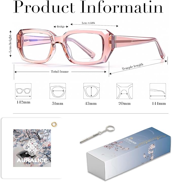 Rectangle Blue Light Glasses Noctera
