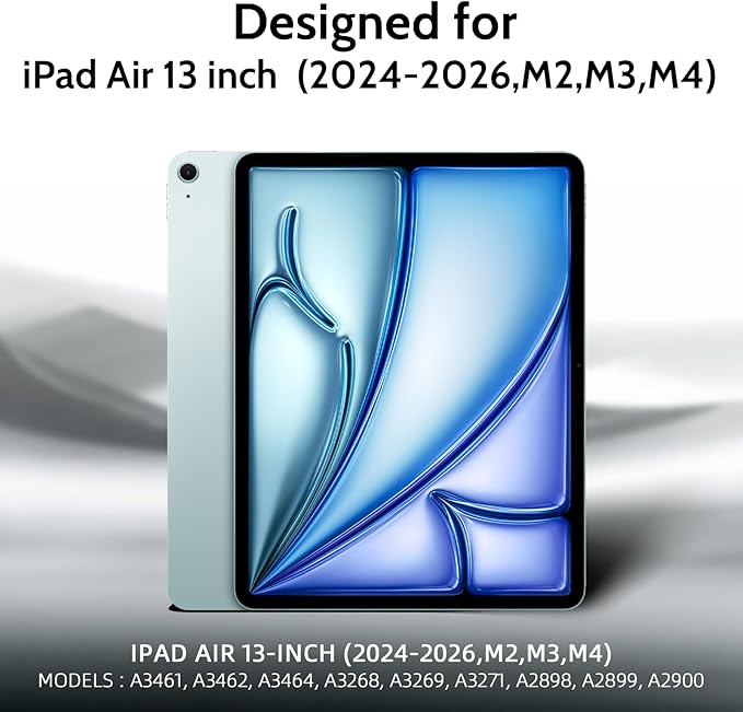 Peslv Magnetic Privacy Screen Protector for iPad Air 13 Inch (2024-2026, M2/M3/M4), Removable Anti Blue Light Glare Spy Private Filter, High Sensitive Bubble-Free Black Security Screen