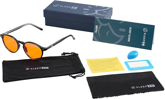 Sleep ZM Blue Light Blocking & Light Sensitivity Glasses - 8 Lens Types for Comfort, Relaxation, Sleep & Relief - 50+ Styles