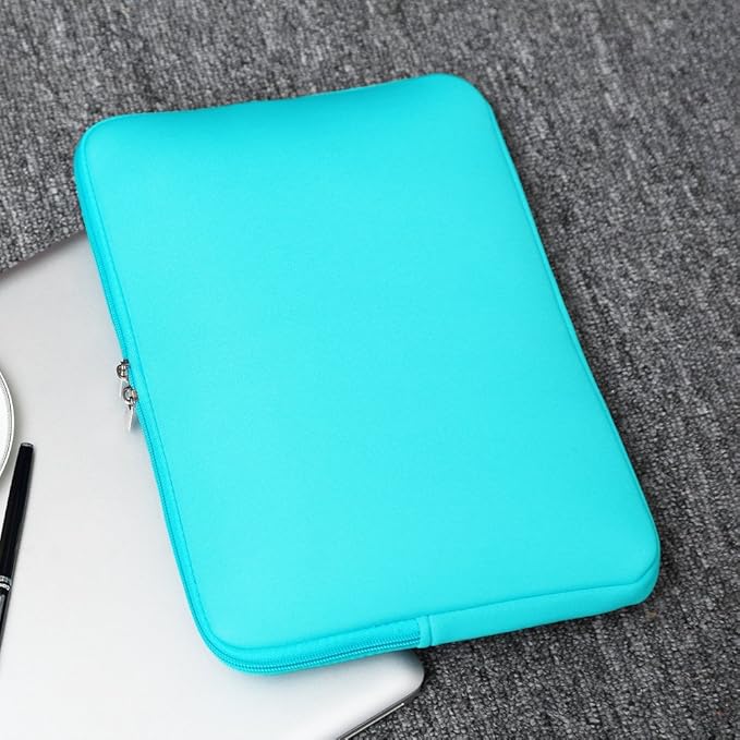 RAINYEAR 14 Inch Laptop Sleeve Case Protective Soft Padded Zipper Cover Carrying Computer Bag with Accessories Pouch, Compatible with 14" Notebook Tablet Chromebook (Blue)