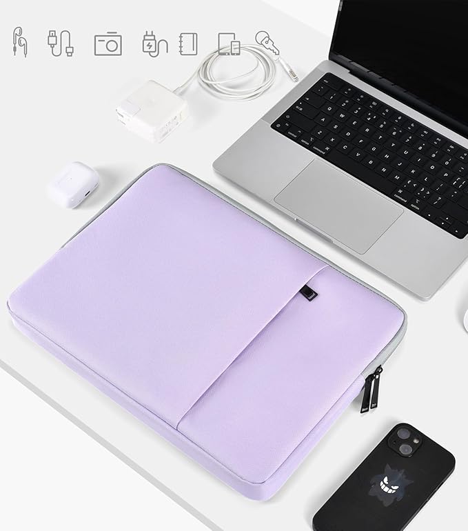17 inch 360° Protective Laptop Case Sleeve for 2025 HP 17.3 inch Laptop, HP Envy 17, Pavilion 17, ASUS/Dell/Acer/Lenovo/LG/MSI Shockproof Water-Resistant Computer Bag with Accessory Pocket