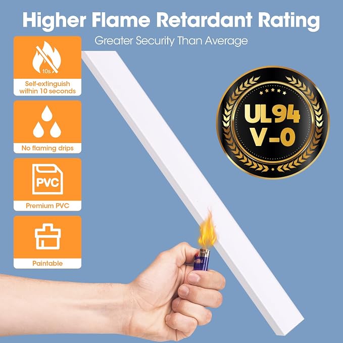 1000in Cord Hider Kit, Cord Covers for Wires on Wall, Paintable Cable Raceway, Cord Hider for Wall Mount tv, tv Cable Hider Wall kit, Wire Covers for Cords, 64X L15.7 X W0.96in X H0.57in, White - Image 6