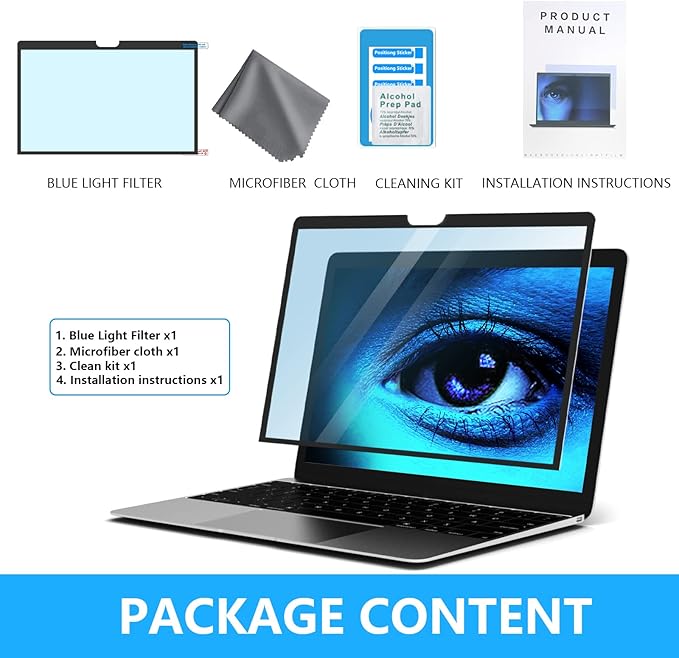 for Surface Laptop 6/5/4/3/2/1 13.5 inch Anti-Glare Anti-Blue Light Screen Protector,Easy Installation Bubble Free,Eye Protection Blue Light Filter Compatible with Surface Laptop 6/5/4/3/2/1 13.5"