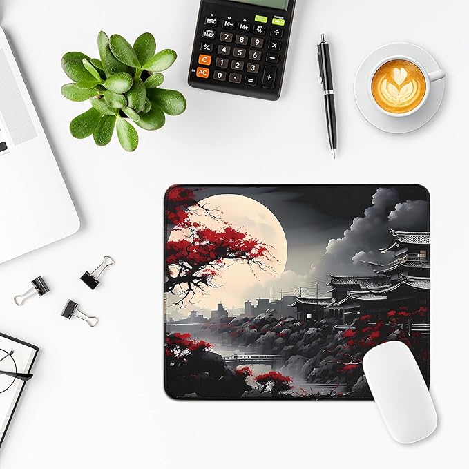 Mouse Pad Gaming Mousepad,Small Mousepads for Keyboard and Mouse with Non-Slip Rubber Base,Suitable for School,Office,Home,10.2 x 8.3 Inch