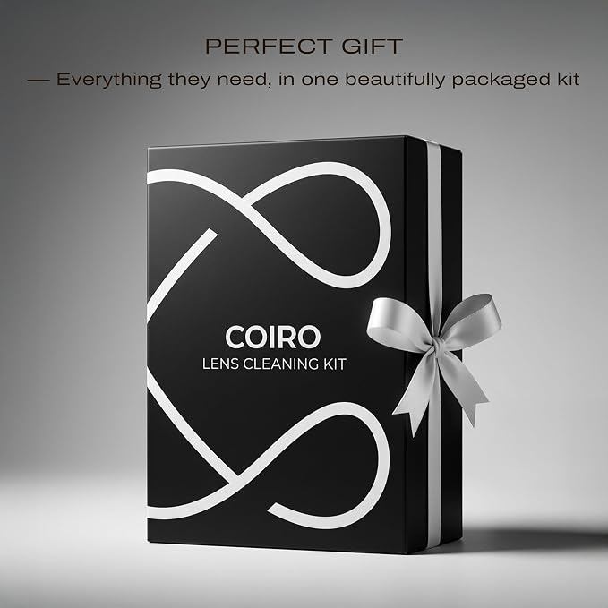 C Coiro Camera Lens Cleaning Kit 7 in 1 – Lens Pen, Air Blower, Sensor Cleaning Swabs, Lens Cleaner Spray, Wet Wipes 5 Pac, Microfiber Wipe – DSLR Mirrorless Full Frame - Image 7