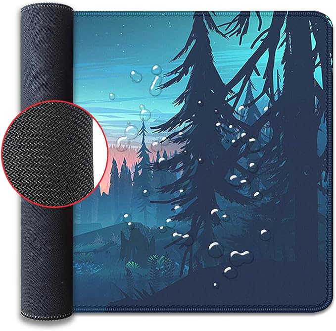 Sunset Wallpaper Desktop Mouse Pad Large,Mountain Desk Pad,Nature Desk Mat for Desktop,Keyboard and Mouse Mat,Gaming Mousepad for Office Home Work (27.5x11.8 in)