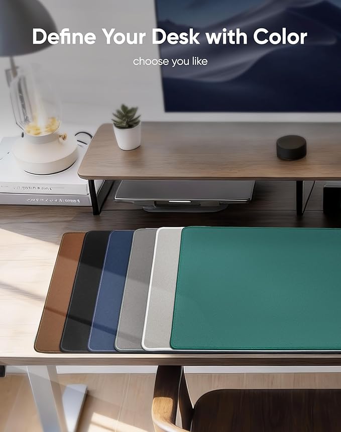 Waterproof Large Gaming Mouse Pad with Durable Stitched Edges, Non-Slip Rubber Base, Grainy Jacquard Mouse Mat Desk Pad for Home Office Gaming, 31.5''x11.8''x0.12'', Matte Beige