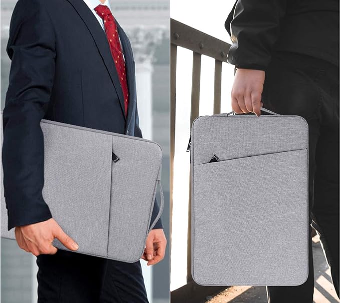 17.3 Inch Laptop Case Bag for HP 17.3 / Envy 17 17t/ Pavilion 17, Acer Nitro 5, Lenovo IdeaPad 3 17, ASUS VivoBook Pro 17 Carrying Protective Case(Light Grey)
