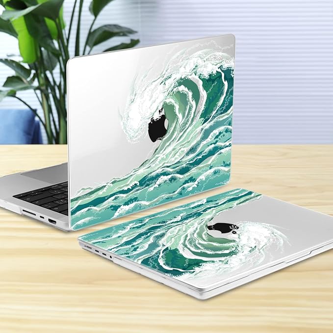 Batianda Customizable Case for New MacBook Pro 14 Inch 2026-2021 Release M5 M4 M3 M2 M1 Pro/Max, 1.2mm Slim Graphic Hard Shell Cover with Keyboard Cover, Screen Protector 4-in-1 Bundle