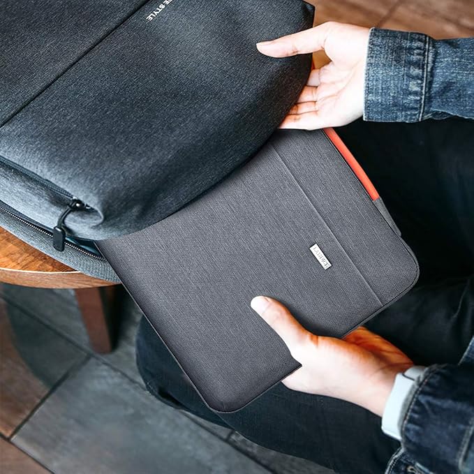 LANDICI 360°Laptop Sleeve Case 15.6 16 Inch Compatible with MacBook Pro 16 M1/M2/M3/M4 2019-2025, 15.6-16” Hp Dell Lenovo Acer Asus, Waterproof Computer Bag Cover with Handle, Grey