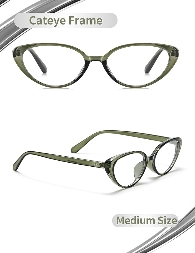 Ultralight Cat Eye Blue Light Glasses for Woman Anti Glare Reduce Eyestrain Gaming/Computer/Screen